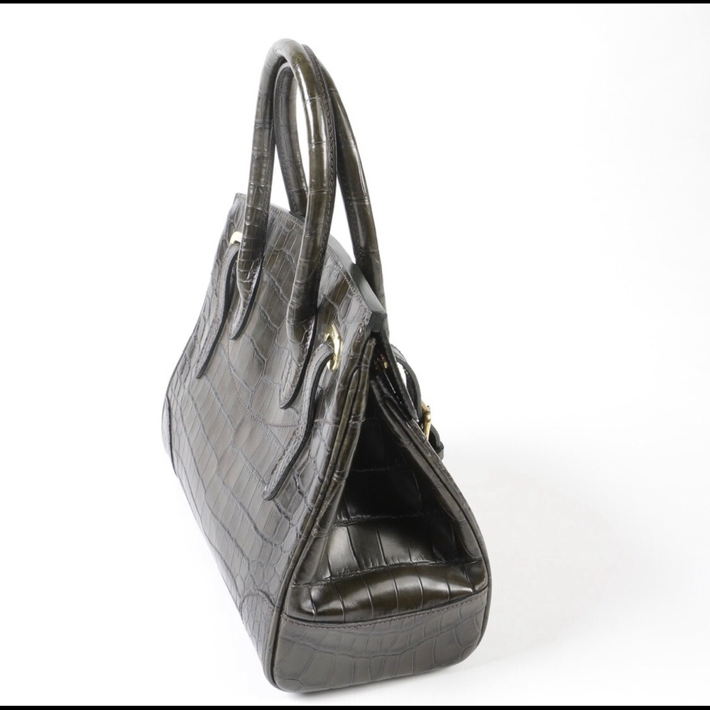 SOLD Ralph Lauren Crocodile Ricky Bag - Picture 3 of 8